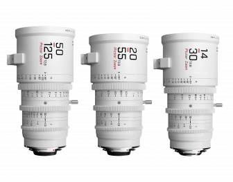 Комплект объективов PL/EF DZOfilm Pictor Zoom 20-55mm, 14-30mm, 50-125mm T2.8 Cine